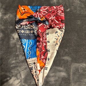 UO Multicolor Paisley Bandana Scarf